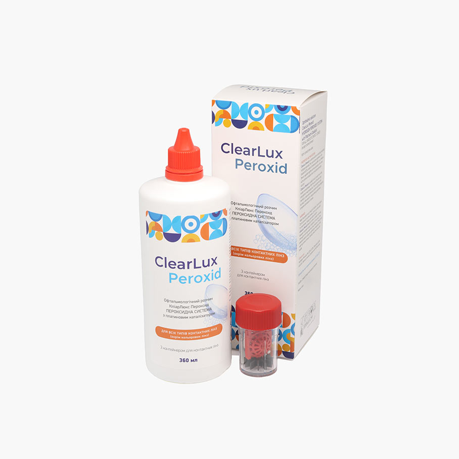 Розчин для контактних лінз ClearLux Peroxid 360 ml-Фото-4 https://opticaluxor.ua