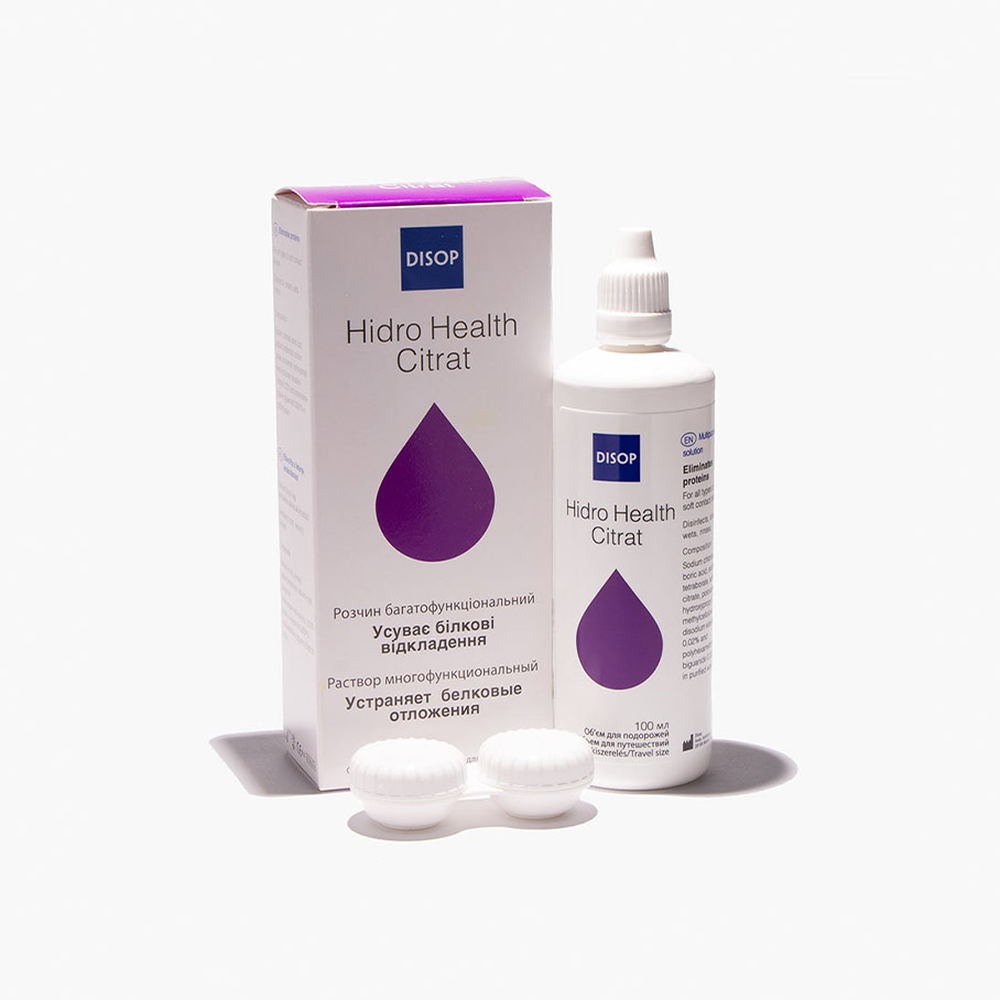 Раствор для контактных линз DISOP Hydro Health Citrat 100 мл-Фото-1