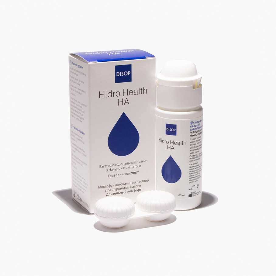 Раствор для контактных линз DISOP Hydro Health НА 60 мл-Фото-1