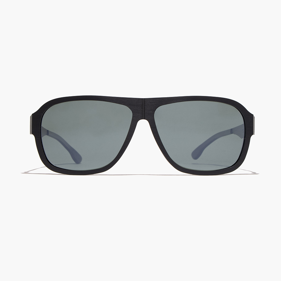 Сонцезахисні окуляри IC! BERLIN IC POWER LAW Black-Rough Green Polarized-Фото-1