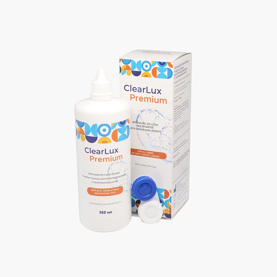 Раствор для контактных линз КліарЛюкс Преміум 360 мл (ClearLux Premium 360 ml)