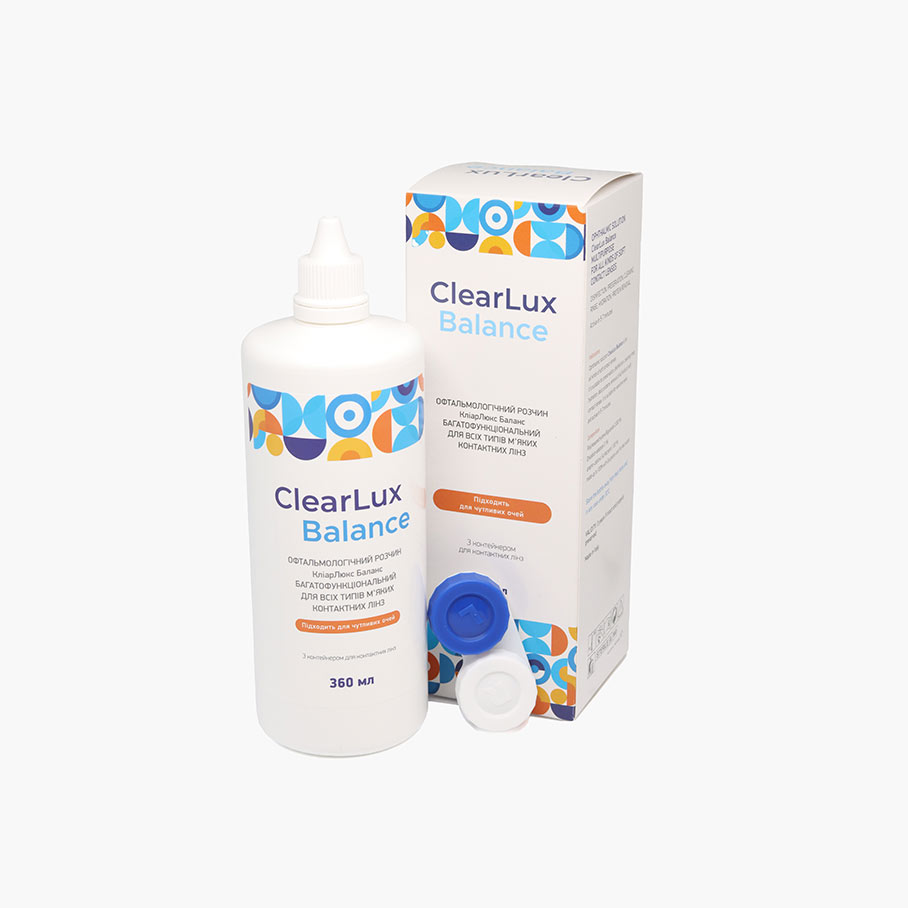Раствор для контактных линз КліарЛюкс Баланс 360 мл (ClearLux Balance 360 ml)