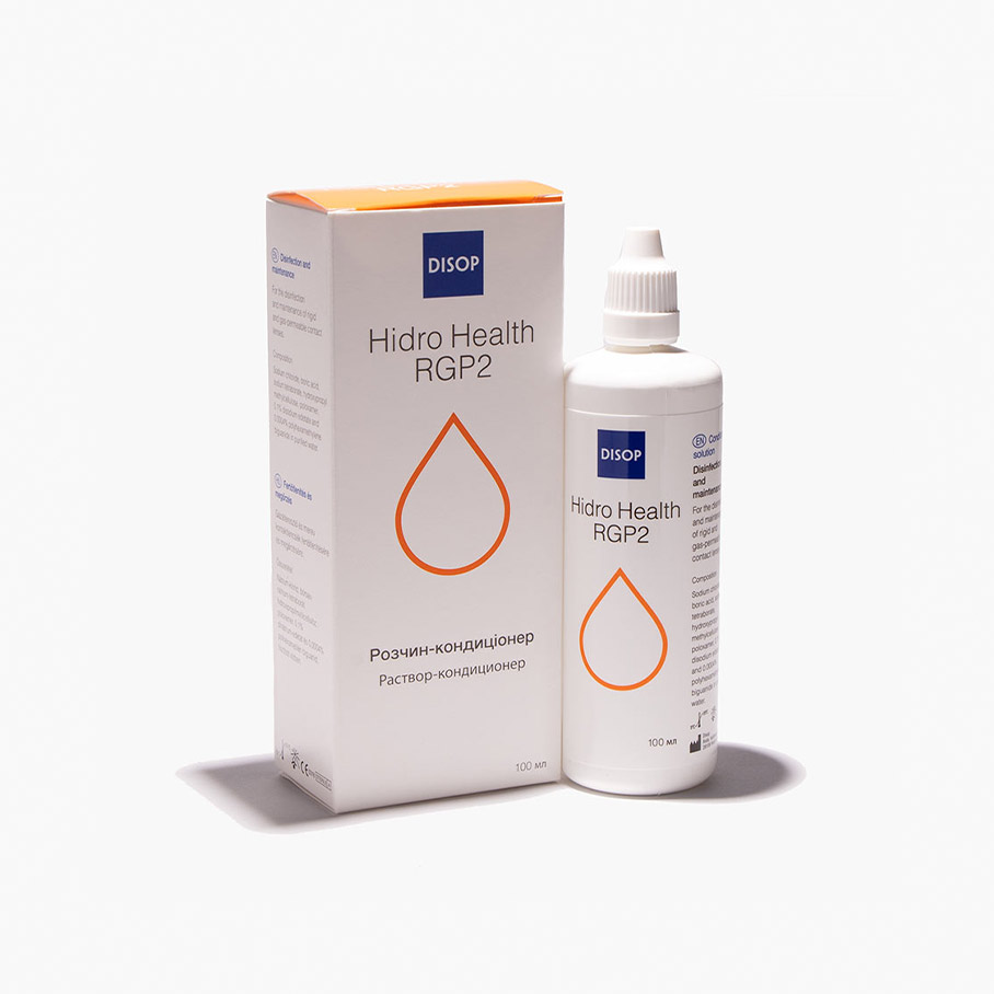 Розчин для контактних лінз DISOP Hidro Health RGP2 100 мл-Фото-1
