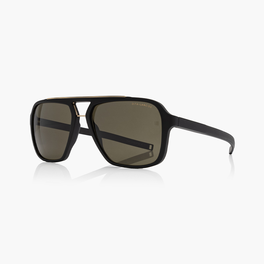 Солнцезащитные очки DITA Lancier DLS415-A-01 Matte Black - Gold Sand-Фото-2