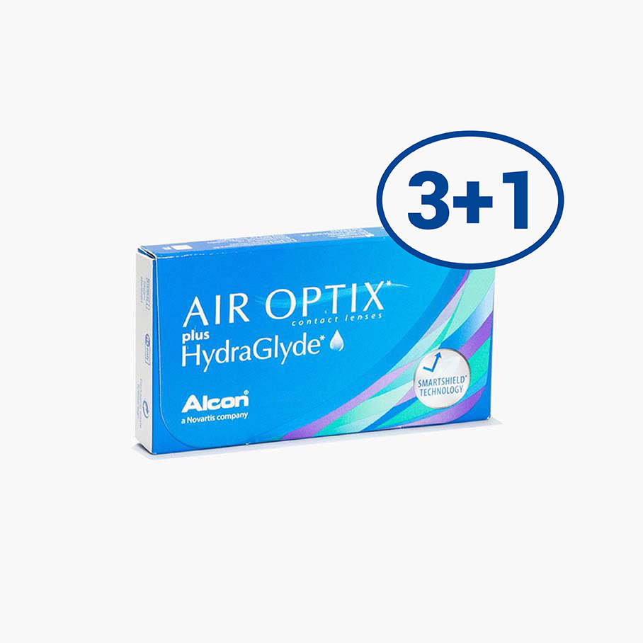 Контактні лінзи AIR OPTIX PLUS HYDRAGLYDE місячні